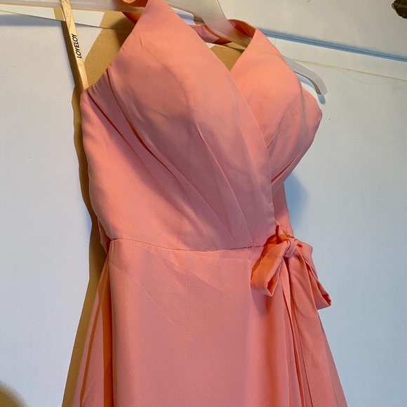 Loyeloy Wrap Halter Bridesmaid /Prom Dress - Picture 9 of 14